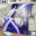 Kutukan gojo satoru Fleece Throw Blanket