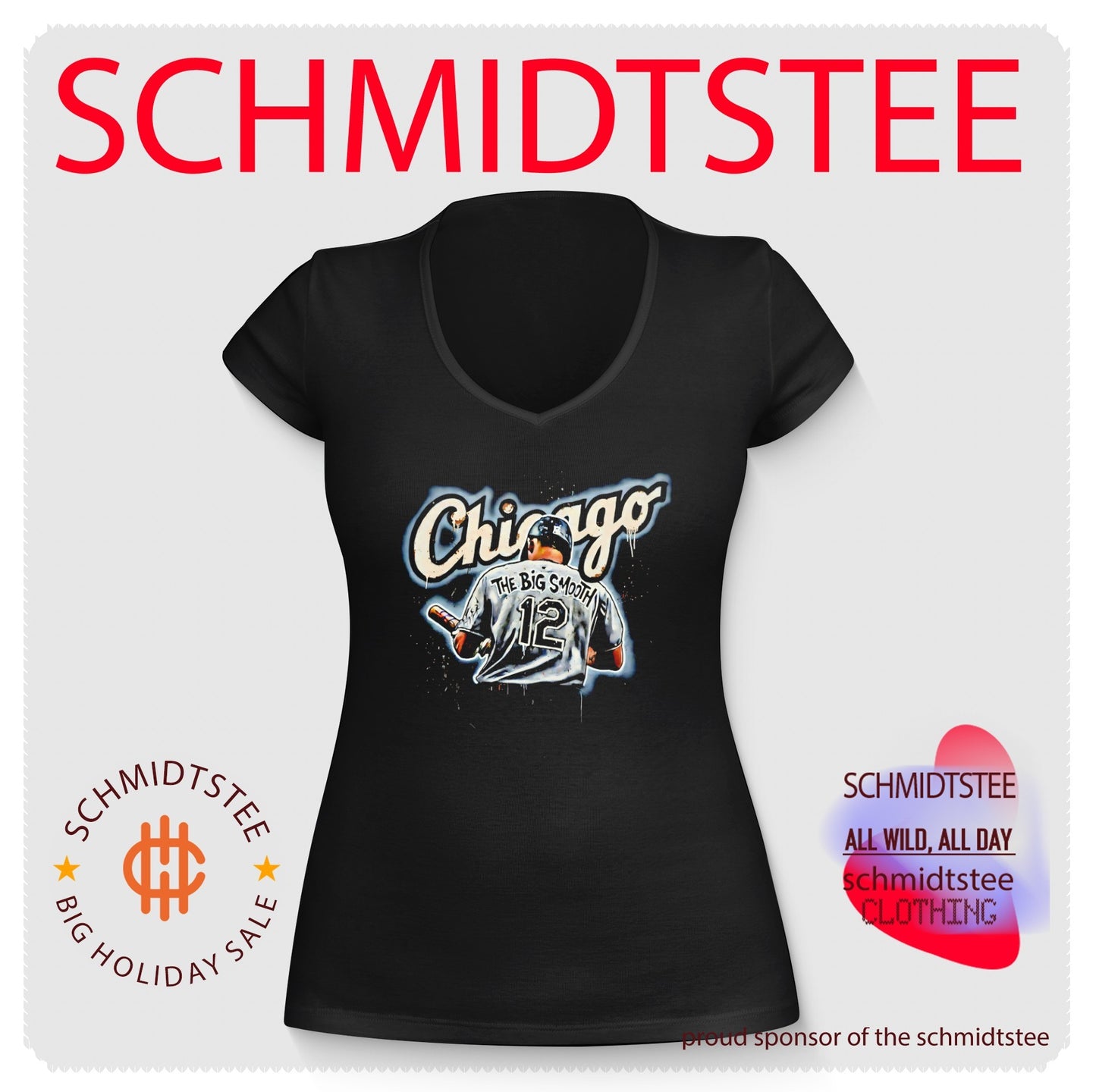 Kyle Schwarber Chicago Cubs The Big Smooth 12 paint shirt