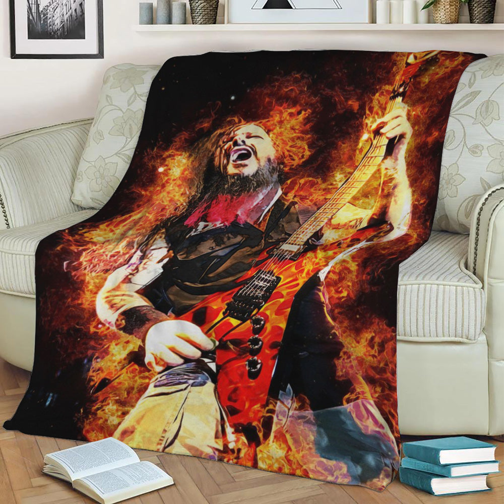 LEGENDARY DIMEBAG DARRELL Fleece Throw Blanket