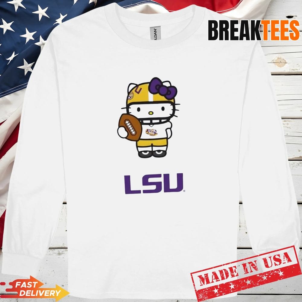 LSU Tigers Football x Hello Kitty Anime T-Shirt