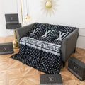 Luxury black cheap throw blankets 916