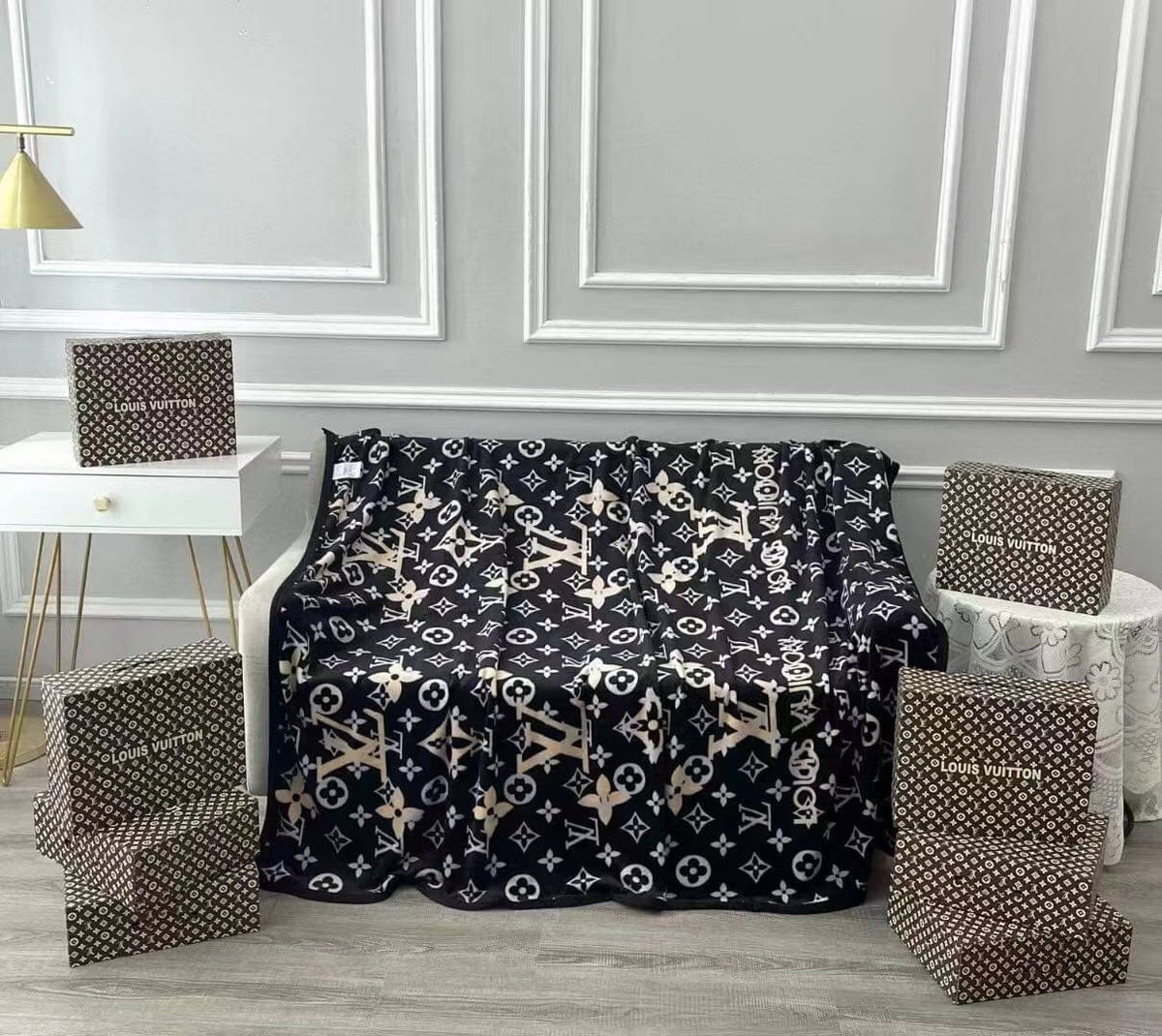LV best throw blankets​ for sofa q979
