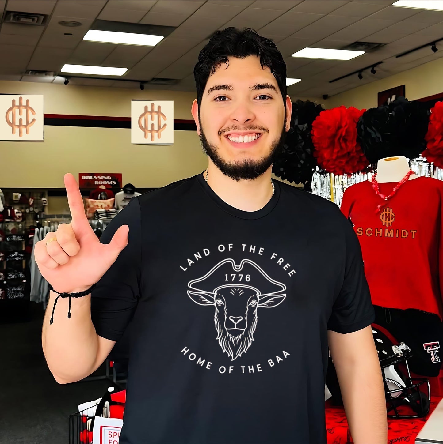 Land of the Free Home of the Baa Goat 1776 shirt