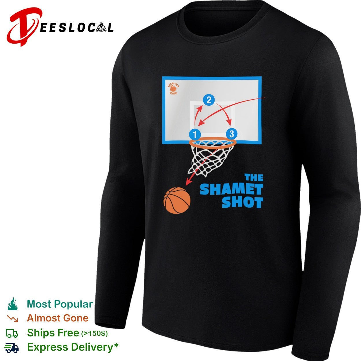 Landry Shamet New York Knicks NBA The Shamet Shot Basketball shirt
