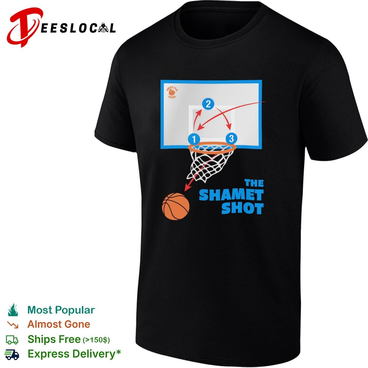 Landry Shamet New York Knicks NBA The Shamet Shot Basketball shirt