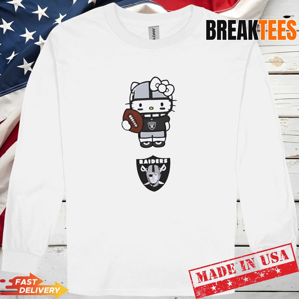 Las Vegas Raiders Football x Hello Kitty Anime T-Shirt