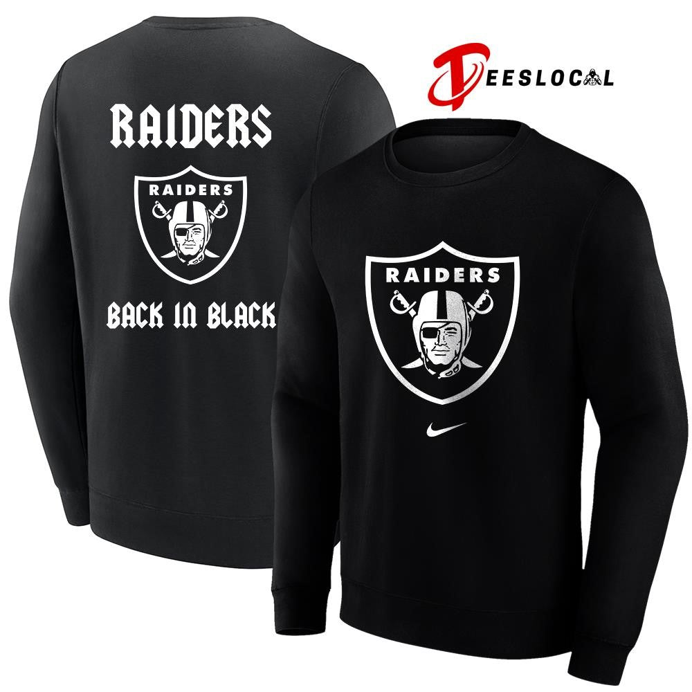 Las Vegas Raiders back in black logo shirt