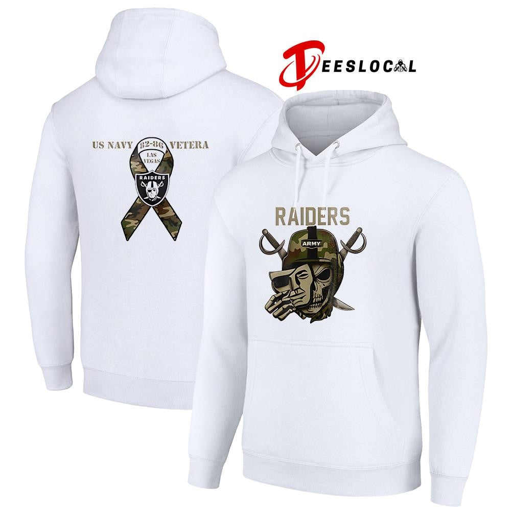 Las Vegas Raiders marine corps tribute US Navy vetera logo shirt