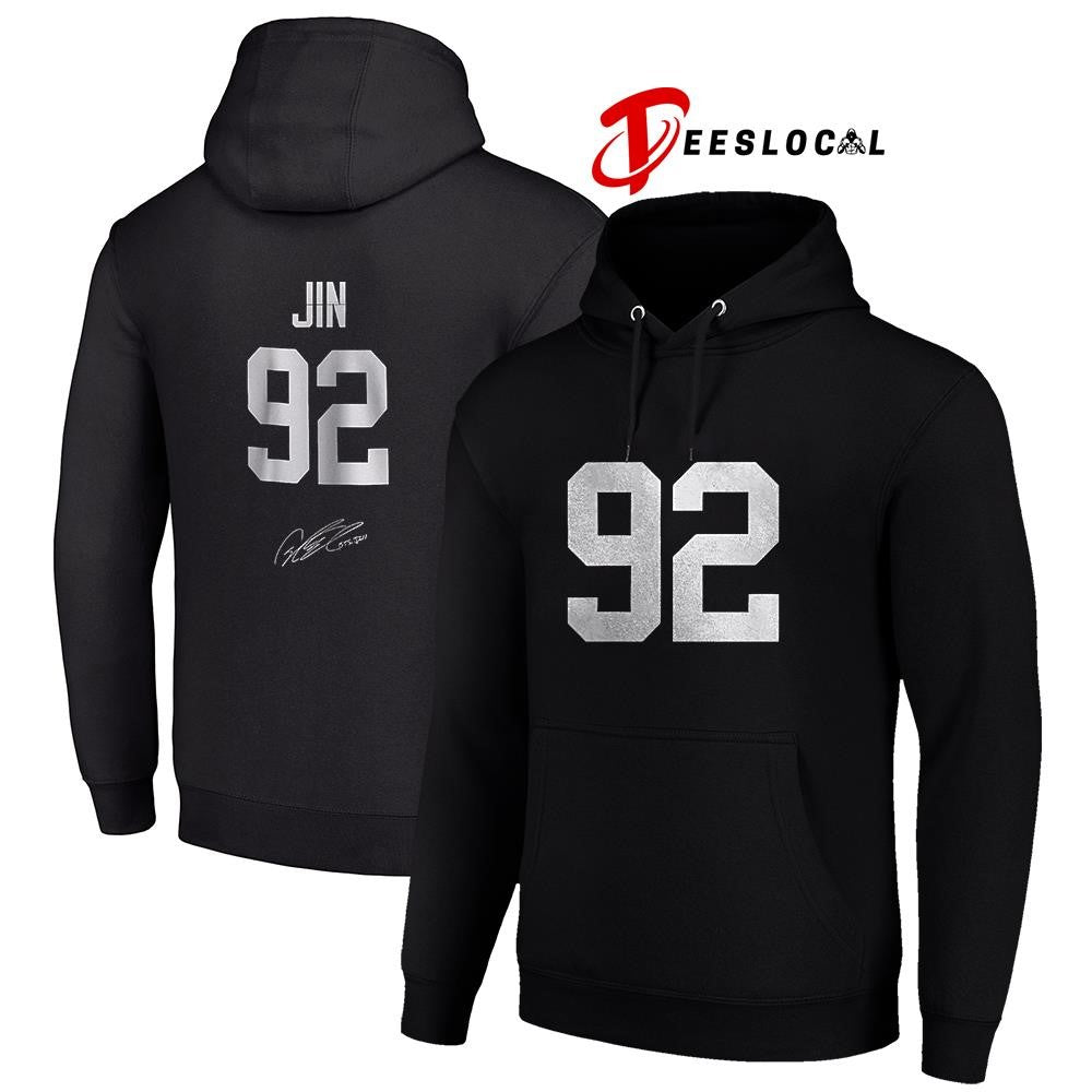 Las Vegas Raiders x BTS Jin Arirang world tour signature shirt