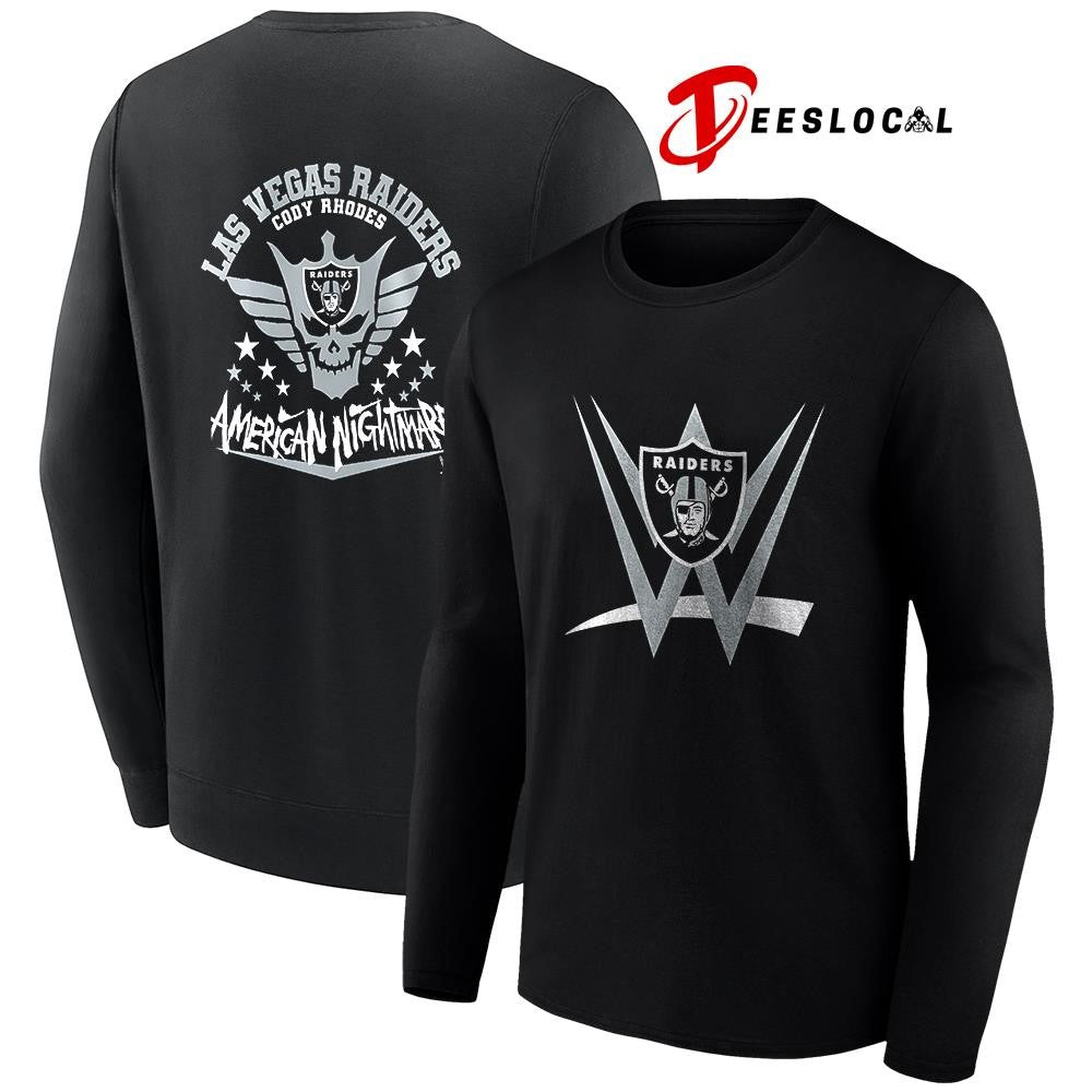 Las Vegas Raiders x Cody Rhones American nightmare logo shirt