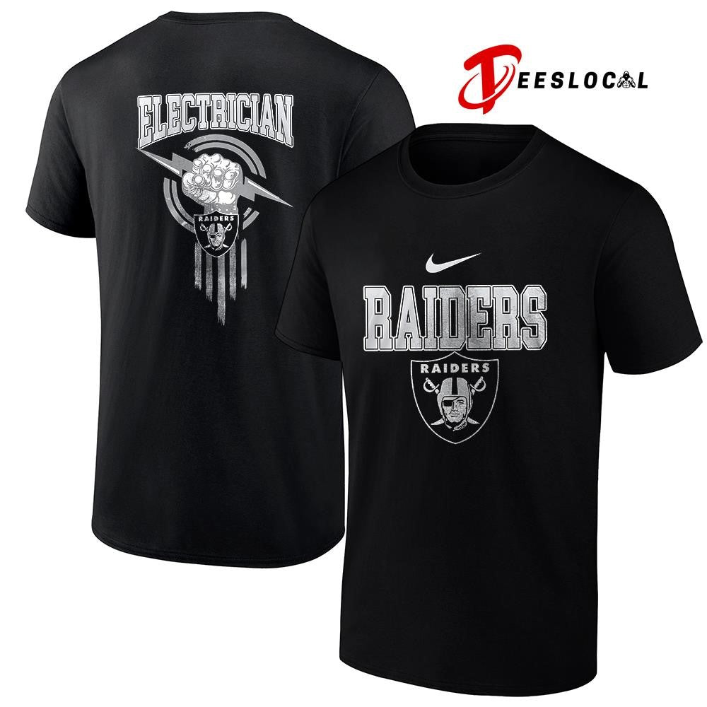 Las Vegas Raiders x Electrician logo shirt