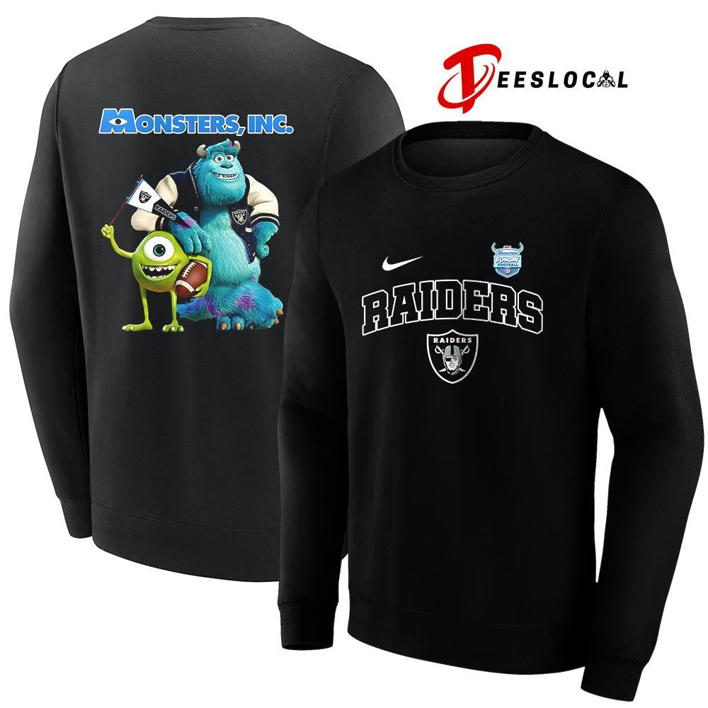 Las Vegas Raiders x Monsters inc cartoon shirt