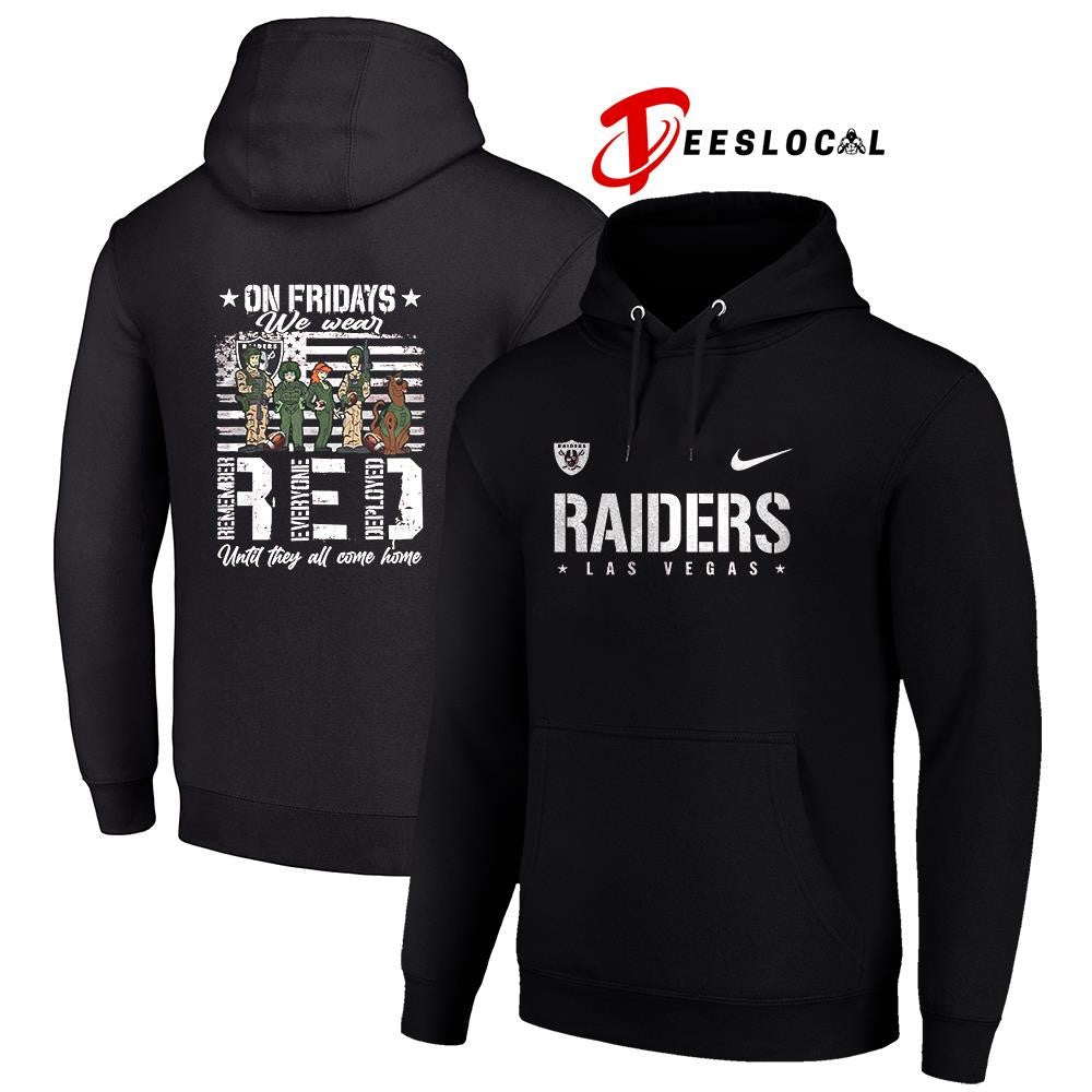 Las Vegas Raiders x Scooby Doo on friday we wear RED until they all come home shirt