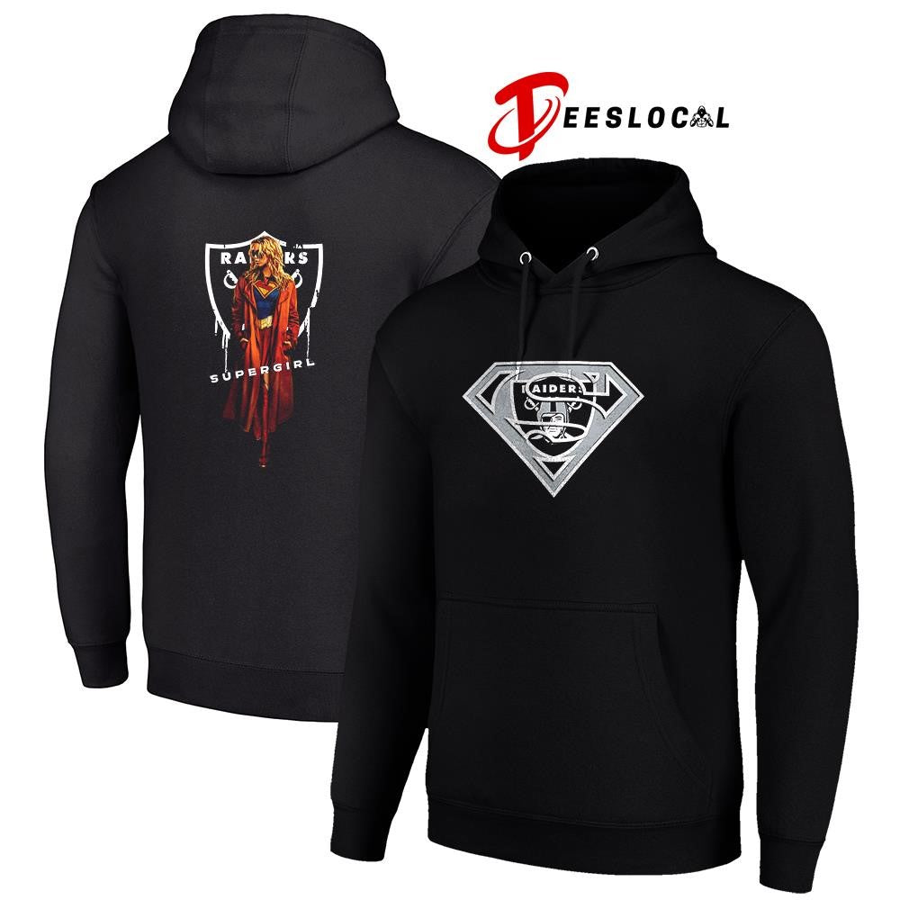 Las Vegas Raiders x Supergirl graphic shirt