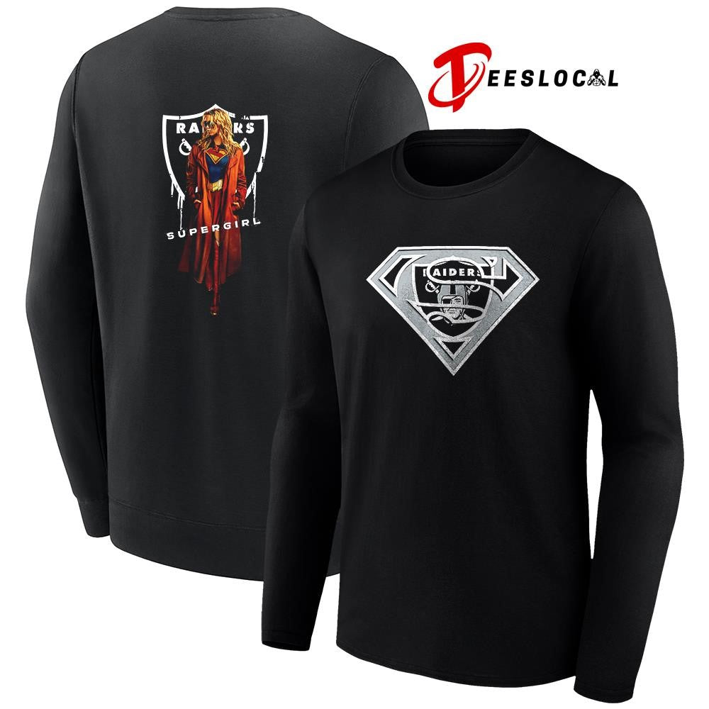 Las Vegas Raiders x Supergirl graphic shirt