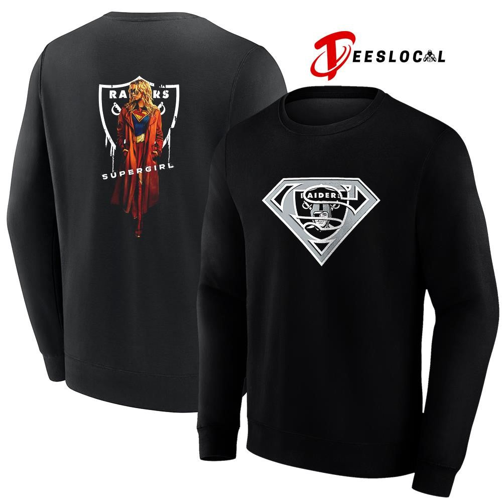 Las Vegas Raiders x Supergirl graphic shirt