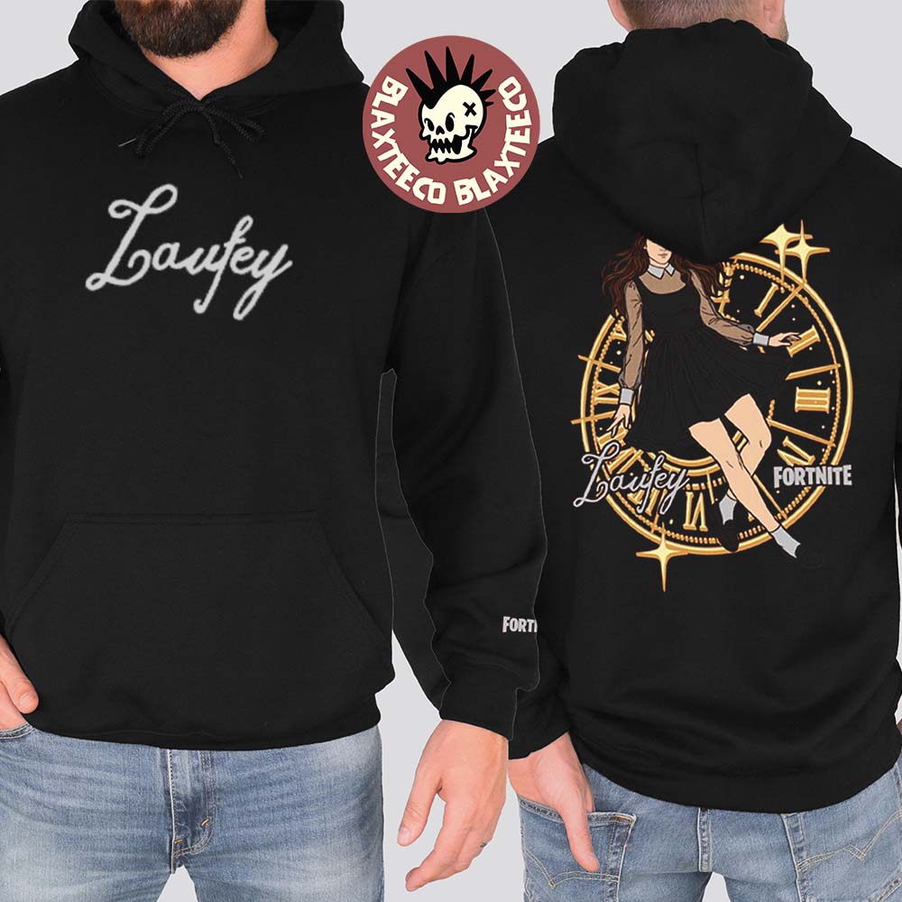 Laufey X Fortnite Clock Hoodie