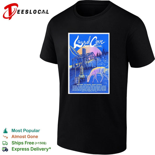 Laurel Cove Music Festival concert poster deer nature art shirt