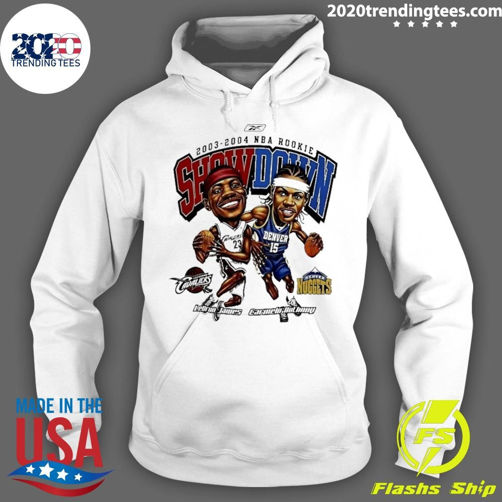 Lebron James Vs Carmelo Anthony 2003-2004 Nba Rookie Showdown Shirt