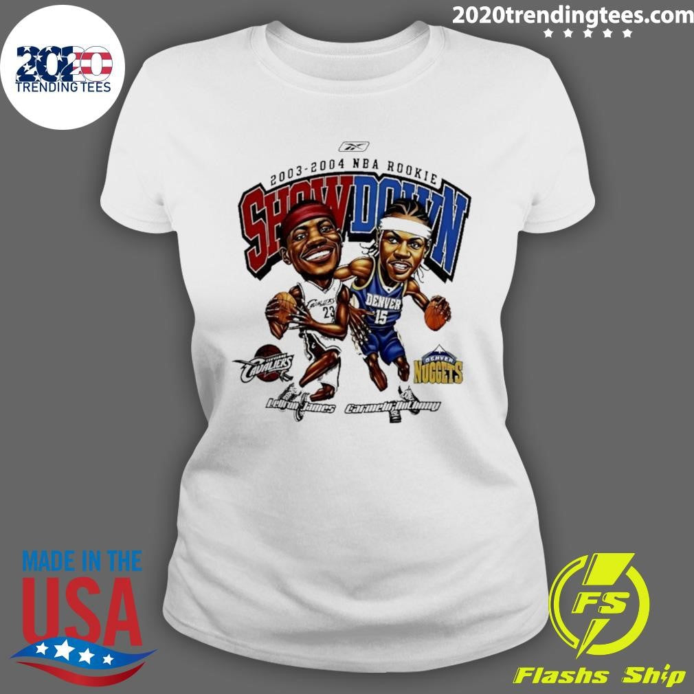 Lebron James Vs Carmelo Anthony 2003-2004 Nba Rookie Showdown Shirt