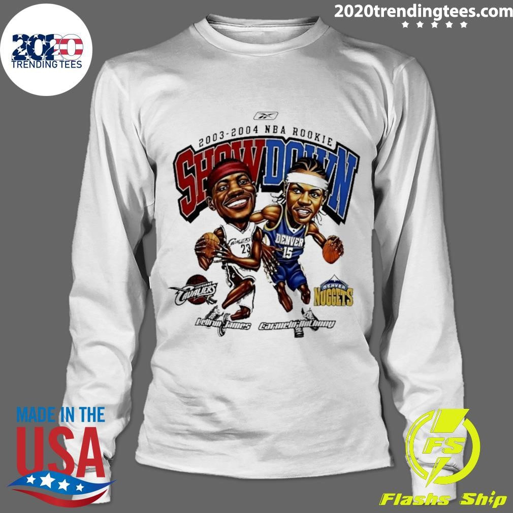 Lebron James Vs Carmelo Anthony 2003-2004 Nba Rookie Showdown Shirt