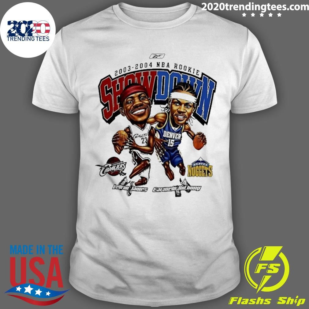 Lebron James Vs Carmelo Anthony 2003-2004 Nba Rookie Showdown Shirt