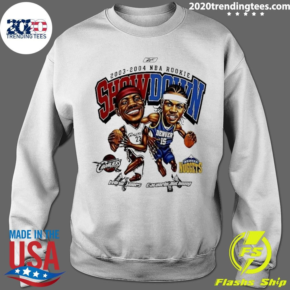 Lebron James Vs Carmelo Anthony 2003-2004 Nba Rookie Showdown Shirt
