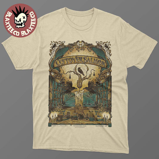 Leftover Salmon Baltimore Maryland 2025 Event Poster Halloween At Nevermore Hall On October 31 And November 1 2025 T-Shirt