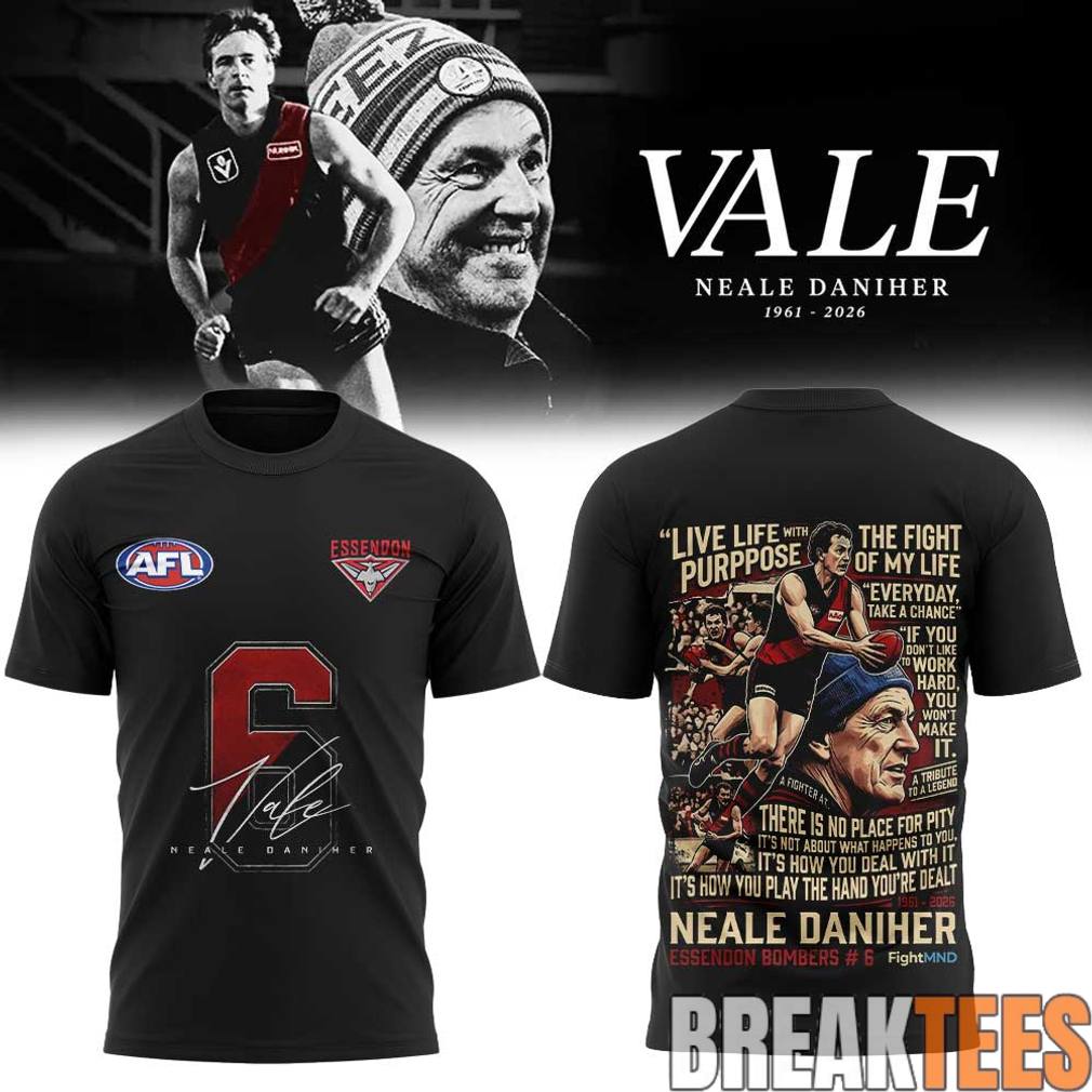 Legendary Essendon Bombers Fight MND Neale Daniher Shirt