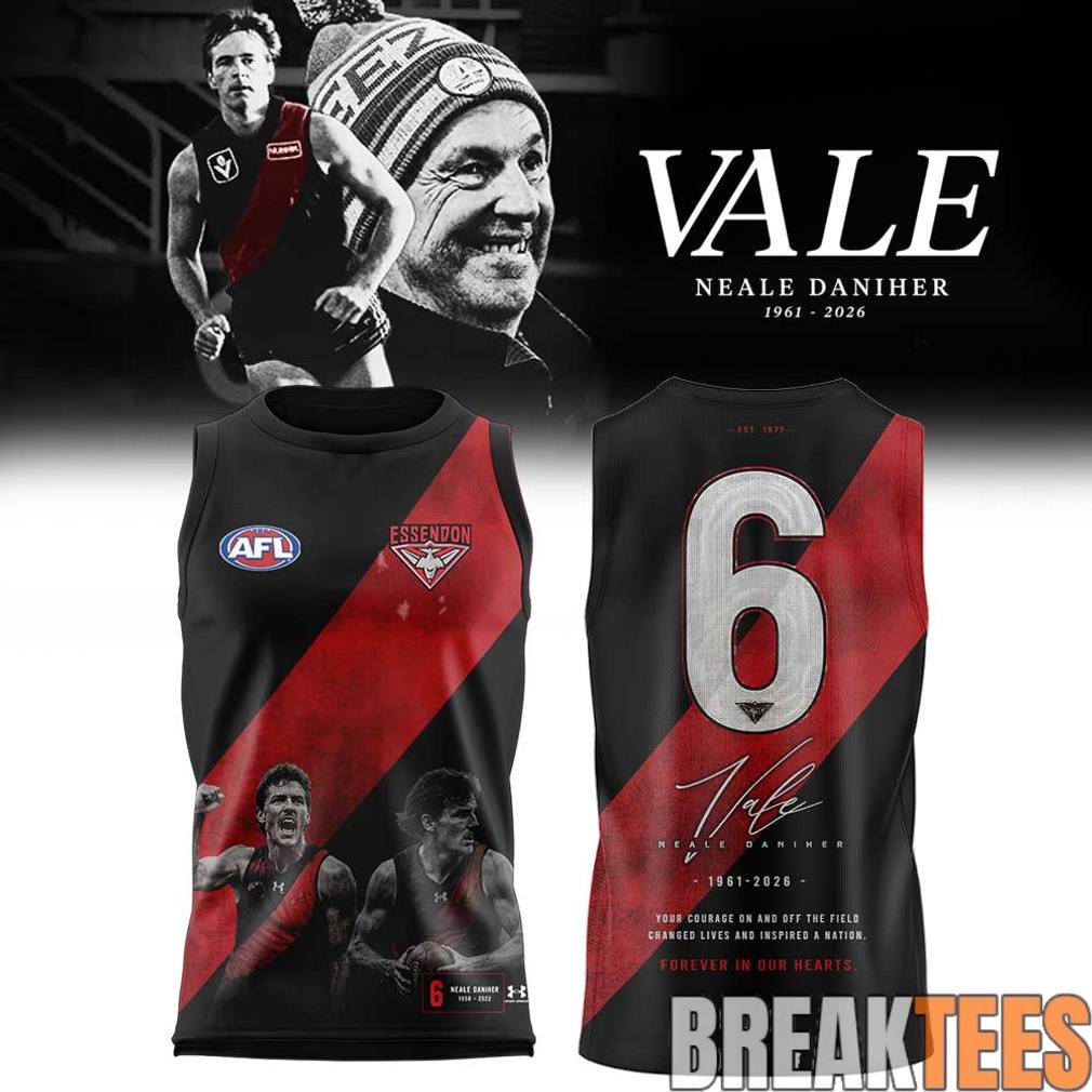Legendary Essendon Bombers Fight MND Neale Daniher Special Jersey