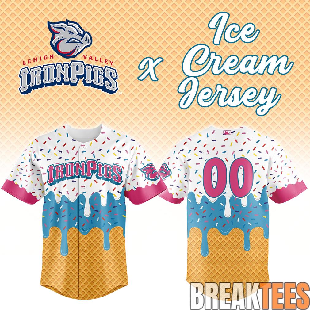 Lehigh Valley IronPigs x Ice Cream Personalized Jersey