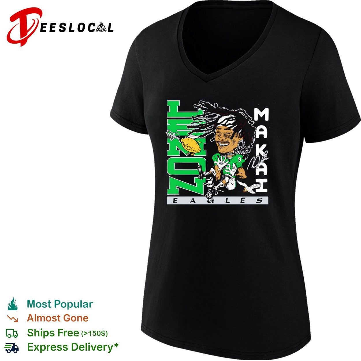 Lennon Makah Jalen Hurts Philadelphia Eagles NFL Lemon Zone shirt