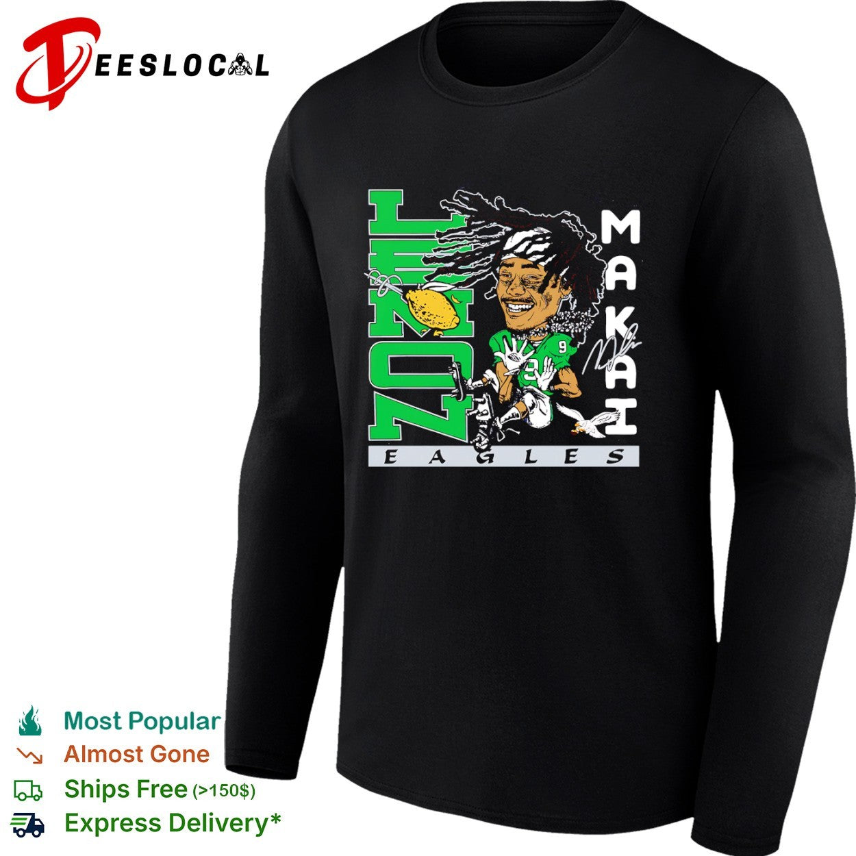 Lennon Makah Jalen Hurts Philadelphia Eagles NFL Lemon Zone shirt