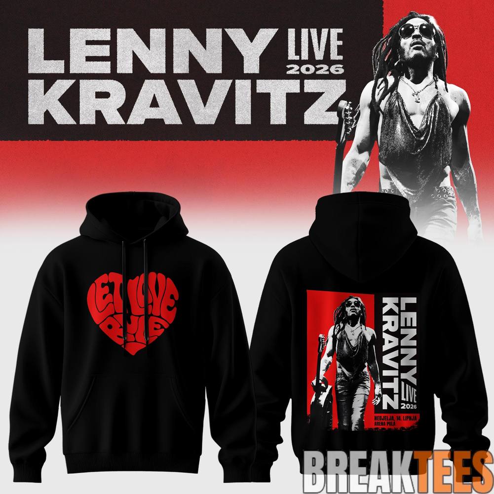 Lenny Kravitz Live 2026 Tour Hoodie