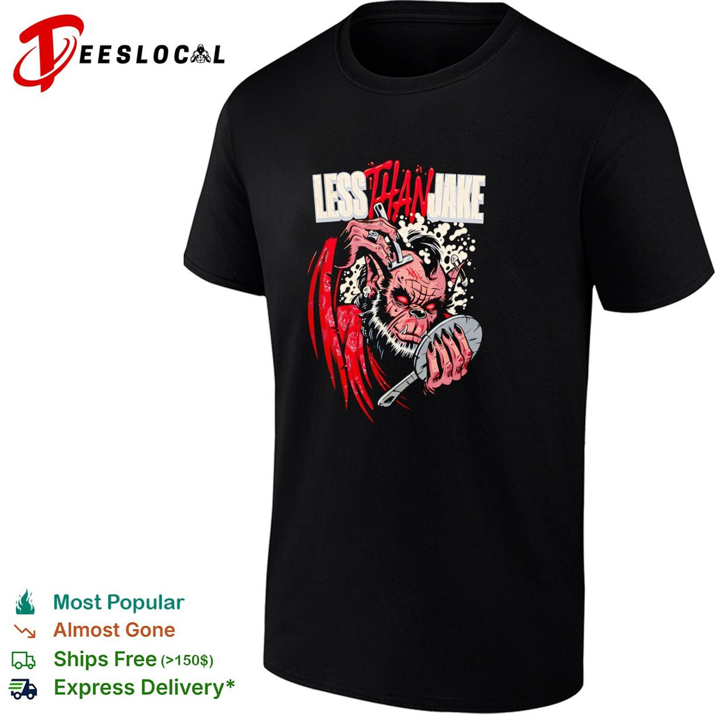 Less Than Jake monkey demon horror band art shirt