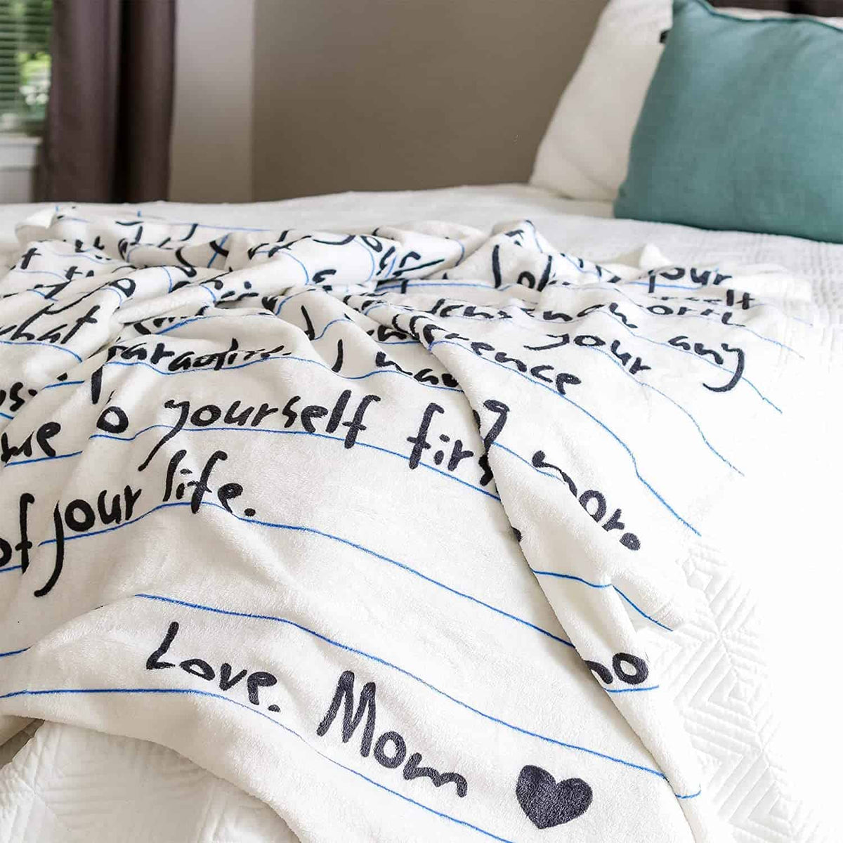 Custom Letter Throw Blanket – Personalized Love Gift