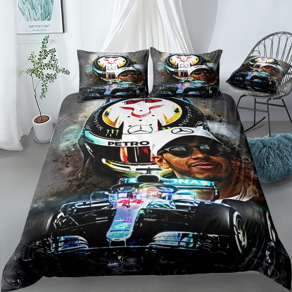 Lewis Hamilton Bedding Set (Duvet Cover & Pillow Shams)
