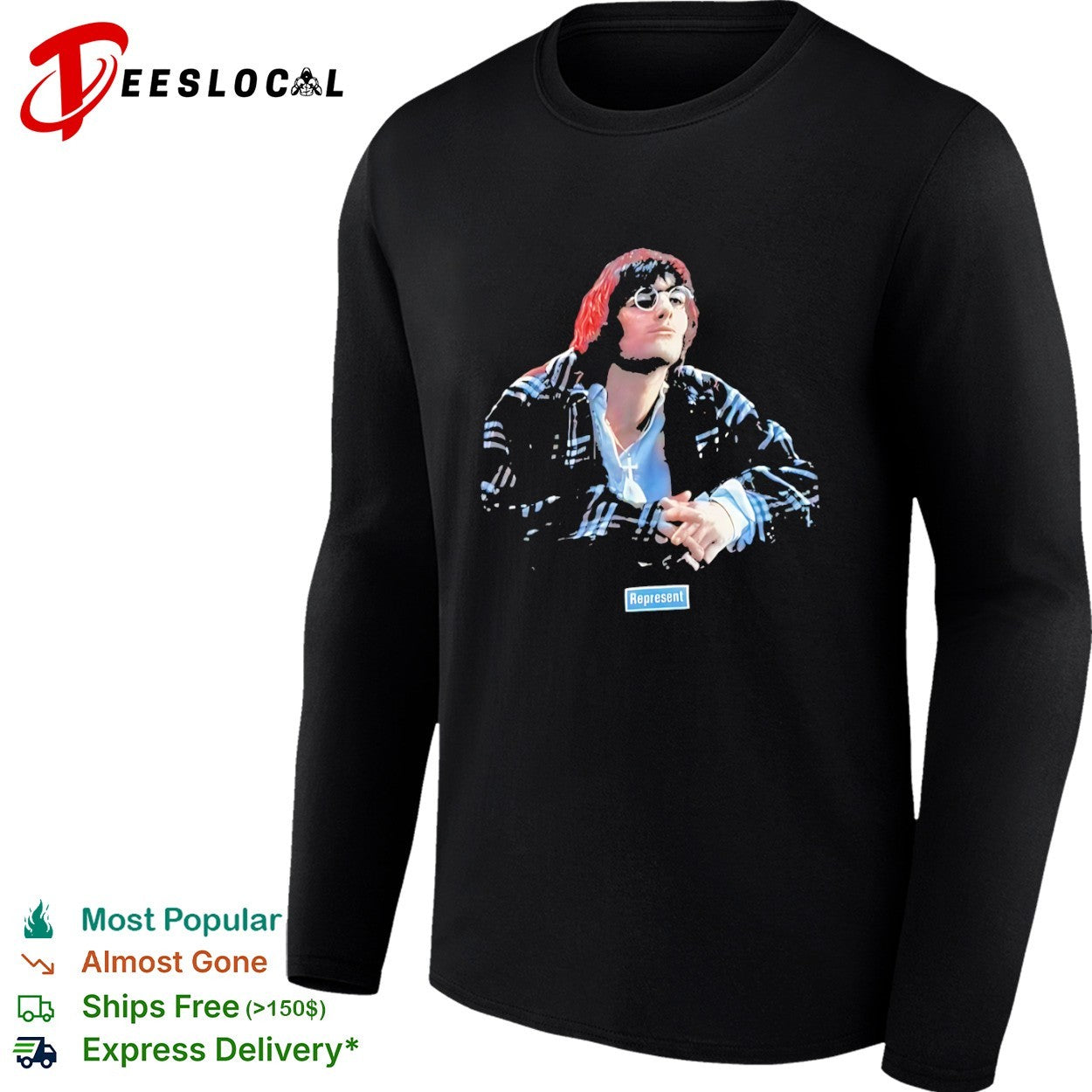 Liam Gallagher Oasis Britpop Icon Represent Music Legend Pop Culture Music shirt