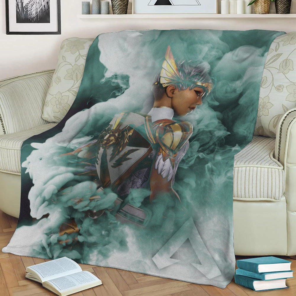 Lifeline angel Fleece Throw Blanket