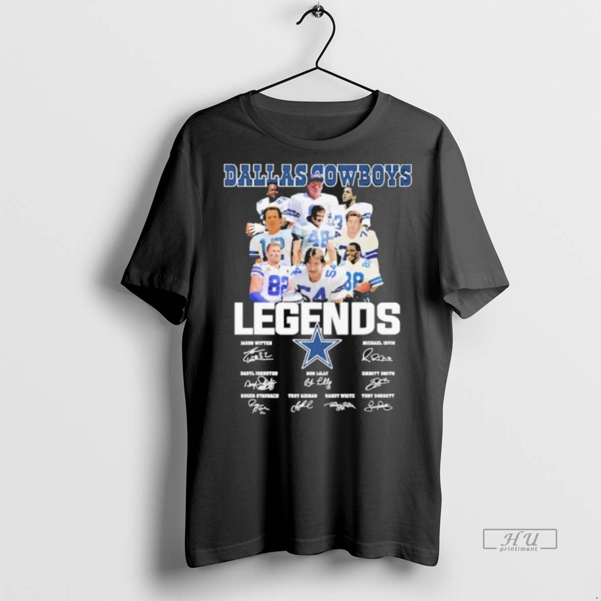 Limited Edition Dallas Cowboys Legends Team Player Signature Tee Shirt Sweater