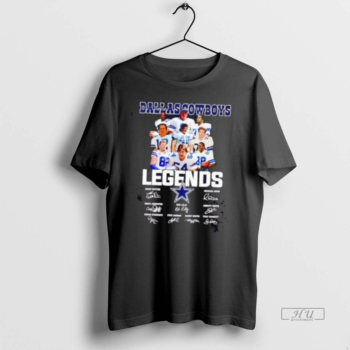 Limited Edition Dallas Cowboys Legend Names And Signatures Tee Shirt Sweater