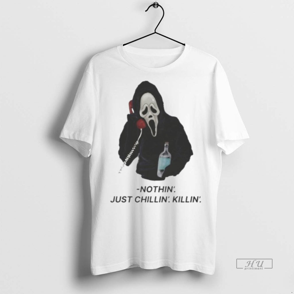 Limited Edition Ghostface Nothin Just Chillin Killin Tee Shirt Sweater