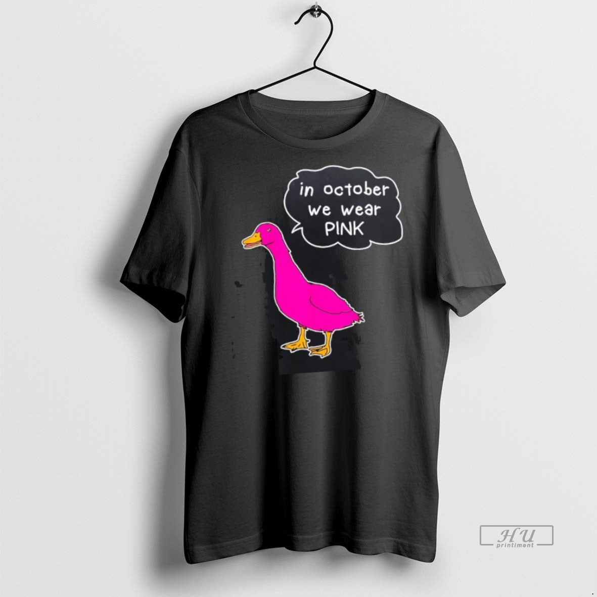 Limited Edition Goose Breast Cancer In October We Wear Pink Tee Shirt Sweater