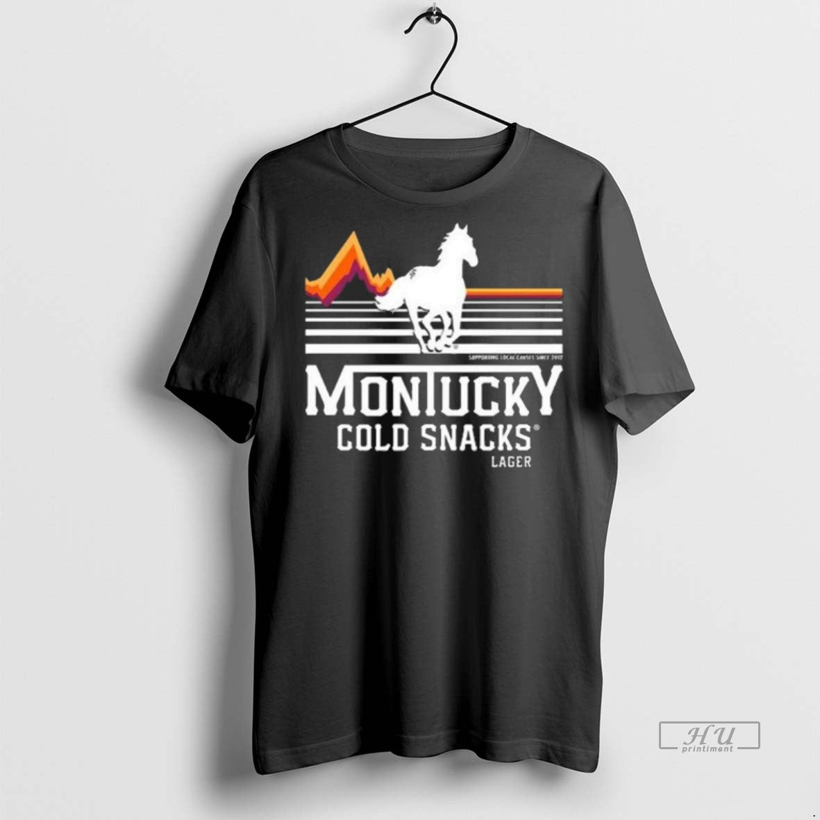 Limited Edition Grid Runner Montucky Cold Snacks Lager Tee Shirt Sweater