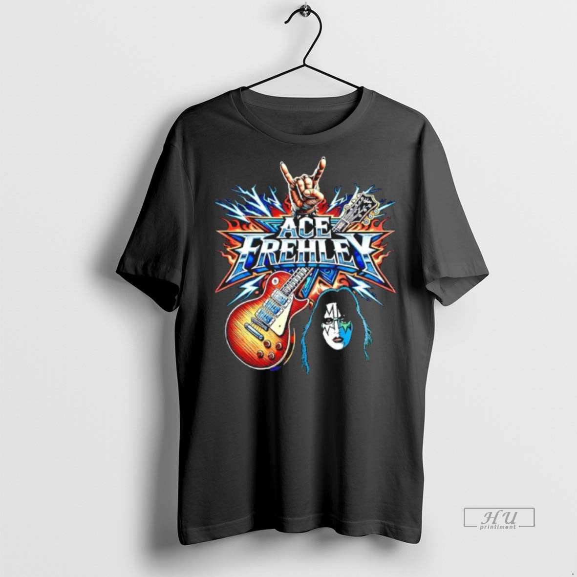 Limited Edition Rip Ace Frehley Spaceman Guitar Vintage Tee Shirt Sweater