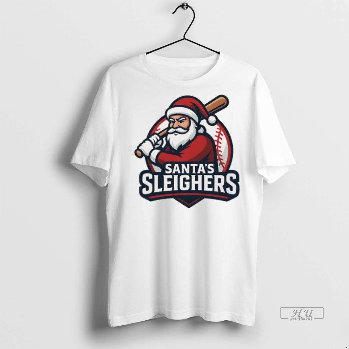 Limited Edition Santas Sleighers Logo Christmas Tee Shirt Sweater