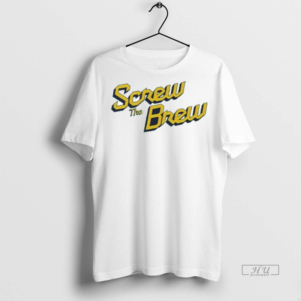 Limited Edition Screw The Brew Milwaukee Brewers Tee Shirt Sweater
