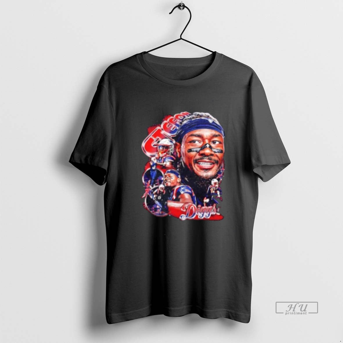 Limited Edition Stefon Diggs Big Face Ne Patriots Tee Shirt Sweater