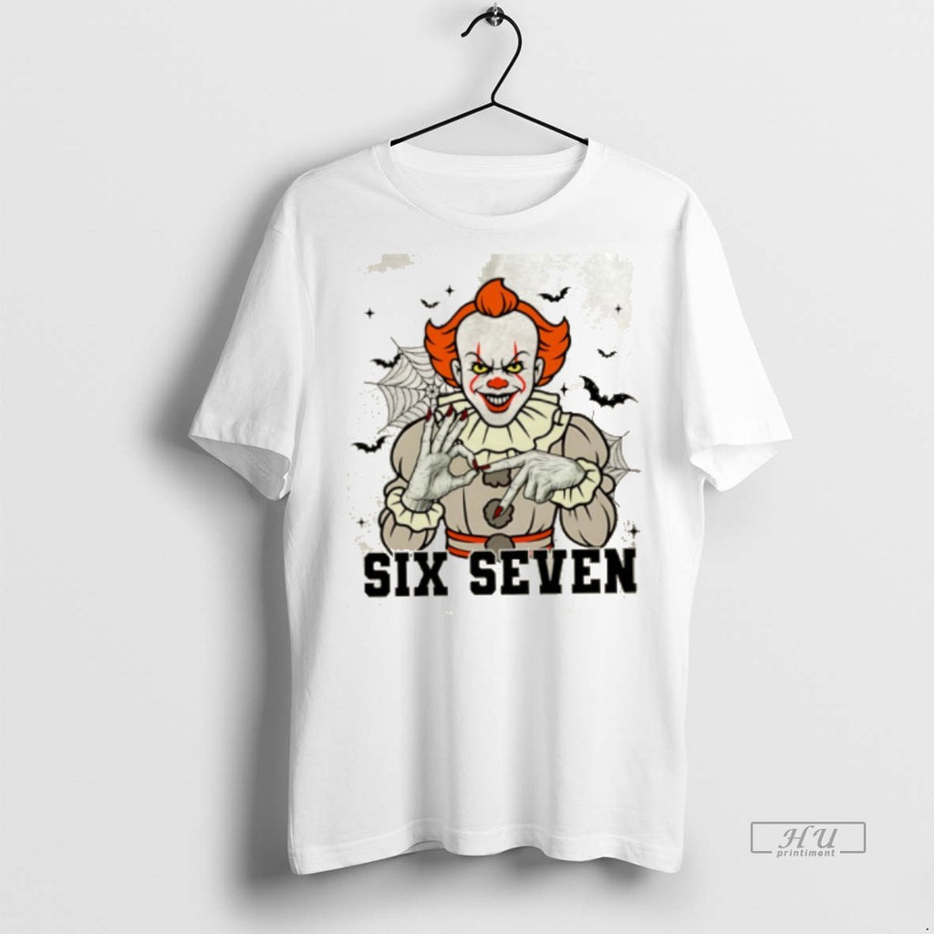 Limited Edition Rtmmovuu Pennywise 67 Six Seven Halloween Tee Shirt Sweater