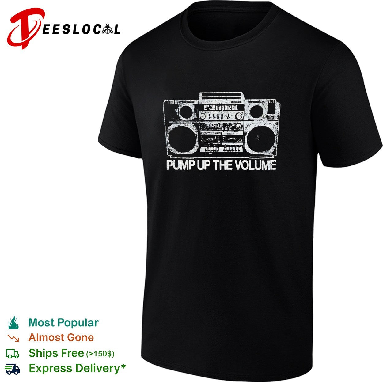 Limp Bizkit 2026 Tour Pump Up The Volume Boombox vintage shirt